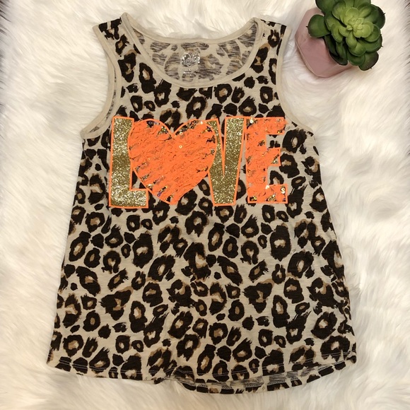 Justice animal print sport Tank. - Picture 1 of 7